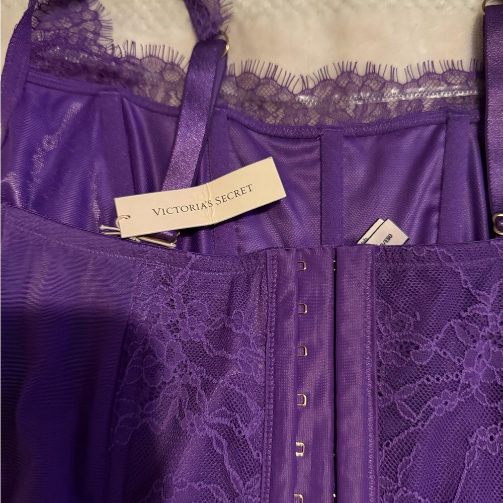 Victoria's Secret Purple Lace Bustier - Picture 6 of 6